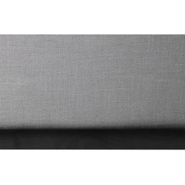 Meridian Logan Grey Linen Textured Fabric Full Bed