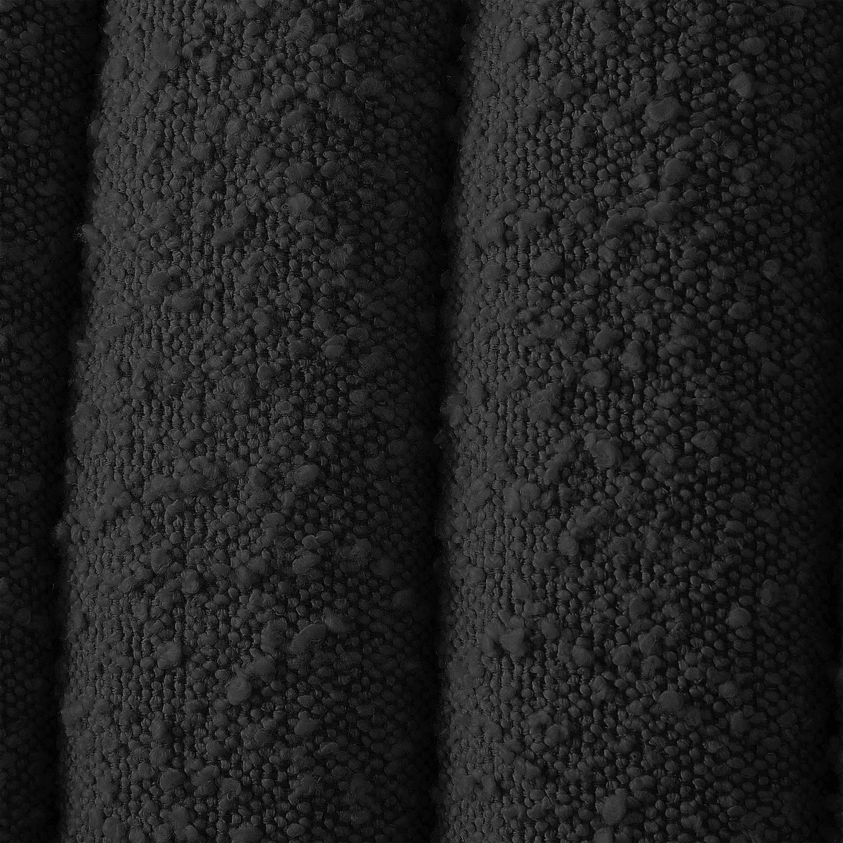 Meridian Nash Black Boucle Fabric Full Bed
