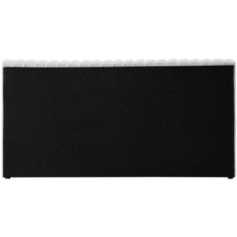 Meridian Nash Cream Boucle Fabric King Bed
