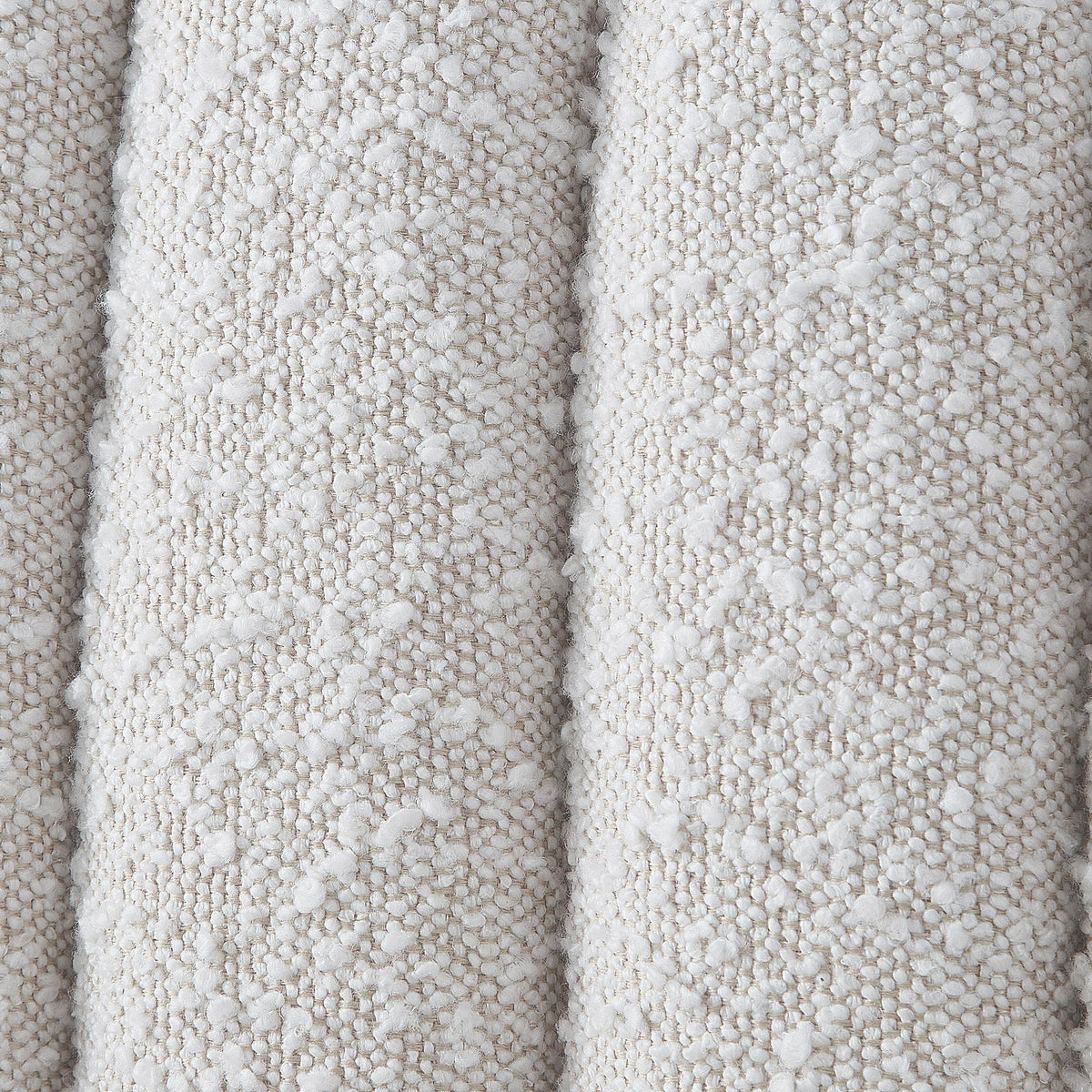 Meridian Nash Cream Boucle Fabric King Bed