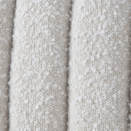 Meridian Nash Cream Boucle Fabric King Bed