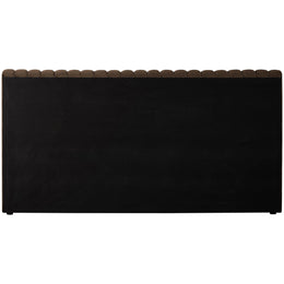 Meridian Nico Brown Velvet Queen Bed
