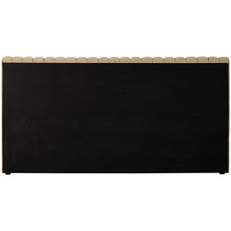 Meridian Nico Camel Velvet Full Bed