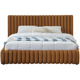 Meridian Nico Saddle Velvet Full Bed