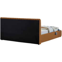Meridian Nico Saddle Velvet Full Bed