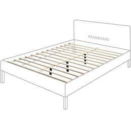 Meridian Siena Natural Ash Wood Full Bed (3 Boxes)