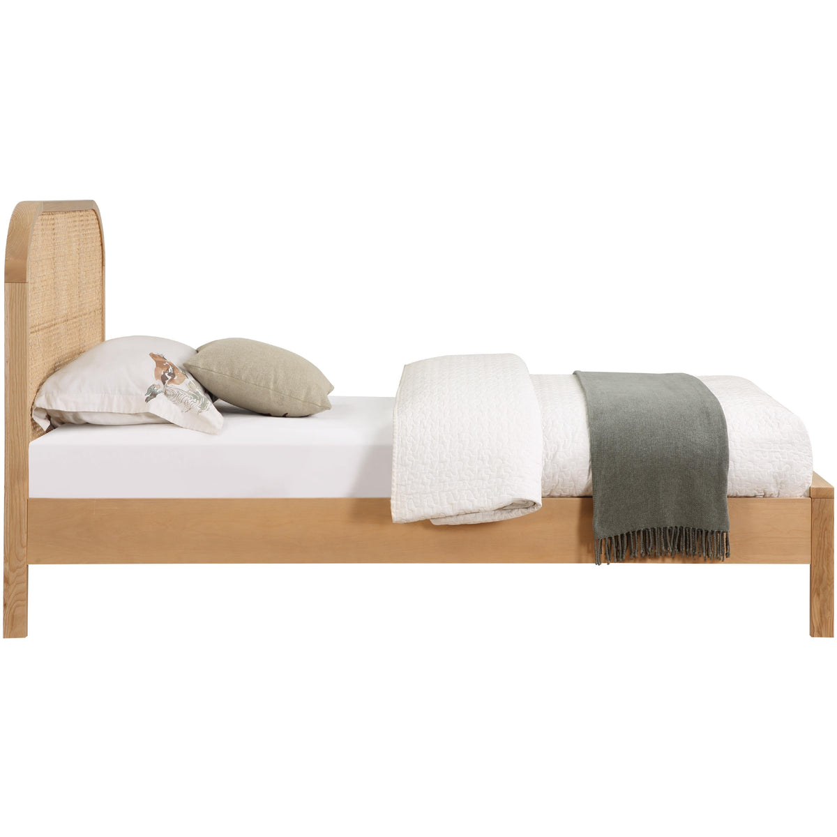 Meridian Siena Natural Ash Wood Twin Bed (3 Boxes)