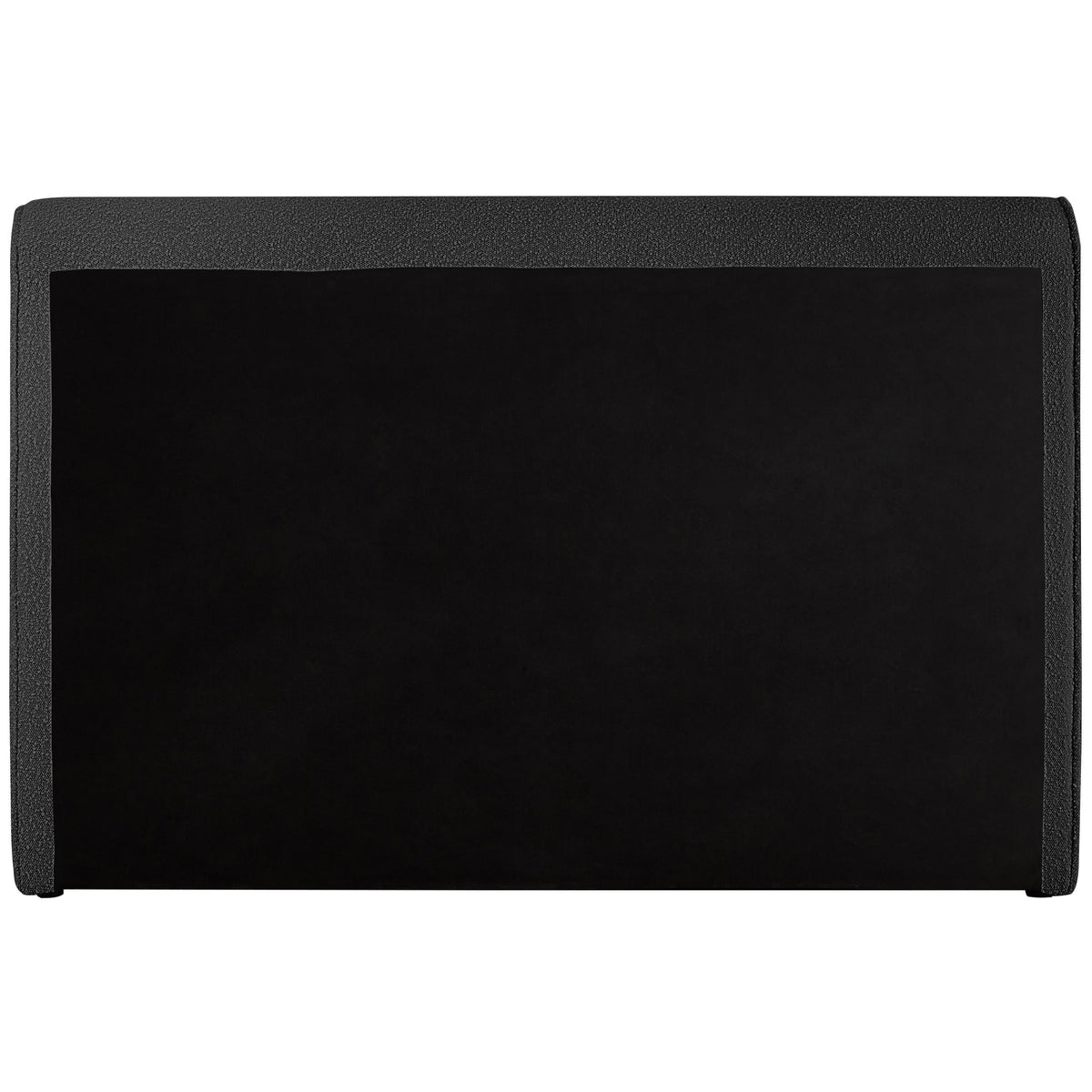 Meridian Stylus Black Boucle Fabric Queen Bed (3 Boxes)