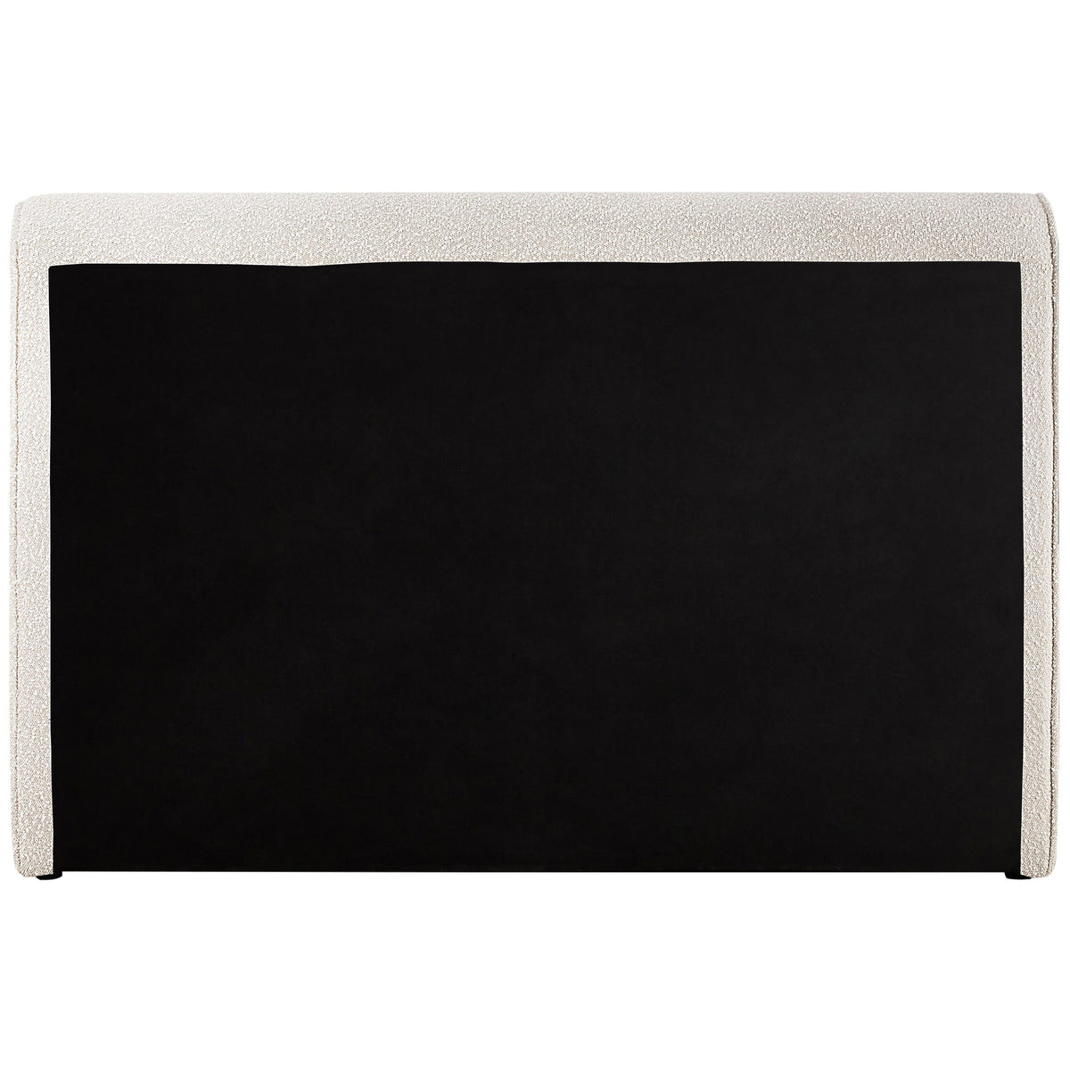 Meridian Stylus Cream Boucle Fabric King Bed (3 Boxes)