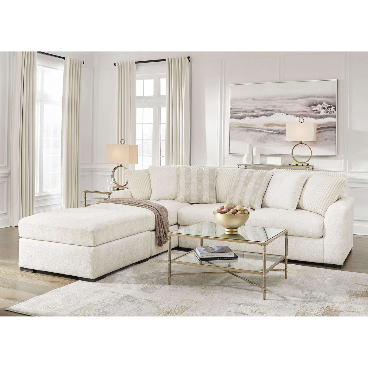 Swipe Furniture Exclusive Design Chessington Fabric 2 pc Sectional 6190416/6190467