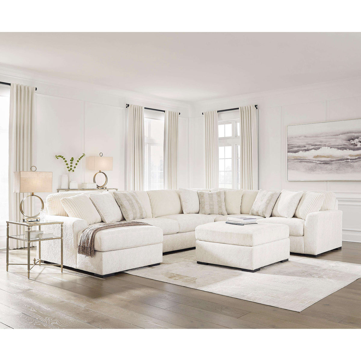 Swipe Furniture Exclusive Design Chessington Fabric 4 pc Sectional 6190416/6190434/6190477/6190467
