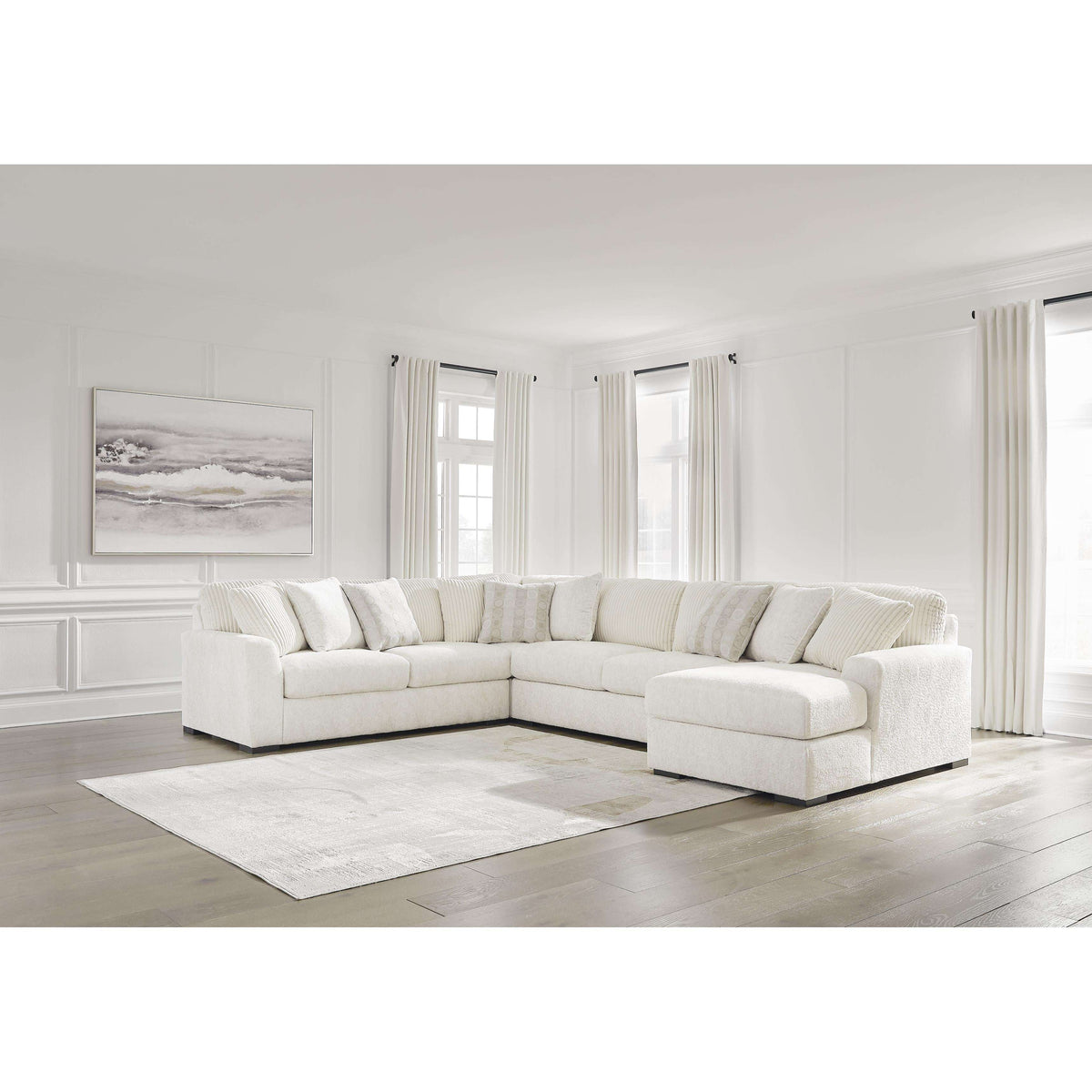 Diamond Modern Furniture Exclusive Design Chessington Fabric 4 pc Sectional 6190466/6190477/6190434/6190417