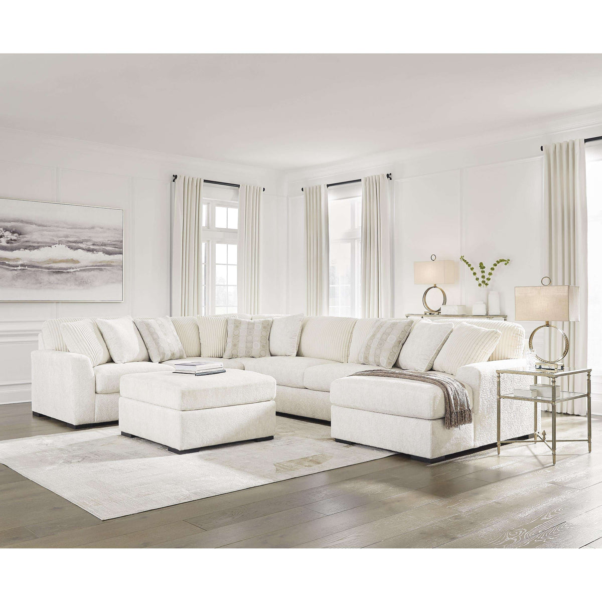 Diamond Modern Furniture Exclusive Design Chessington Fabric 4 pc Sectional 6190466/6190477/6190434/6190417
