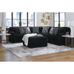 Swipe Furniture Exclusive Design Midnight-Madness Fabric Ottoman 9810308