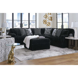 Swipe Furniture Exclusive Design Midnight-Madness Fabric Ottoman 9810308
