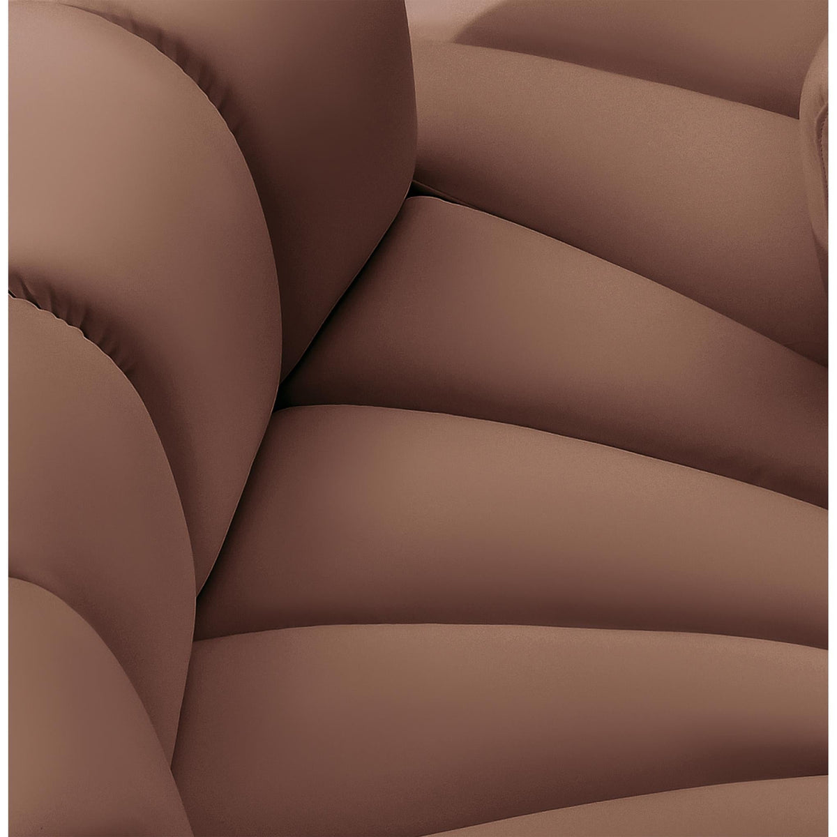 Meridian Arc Cognac Vegan Leather Reverse Corner