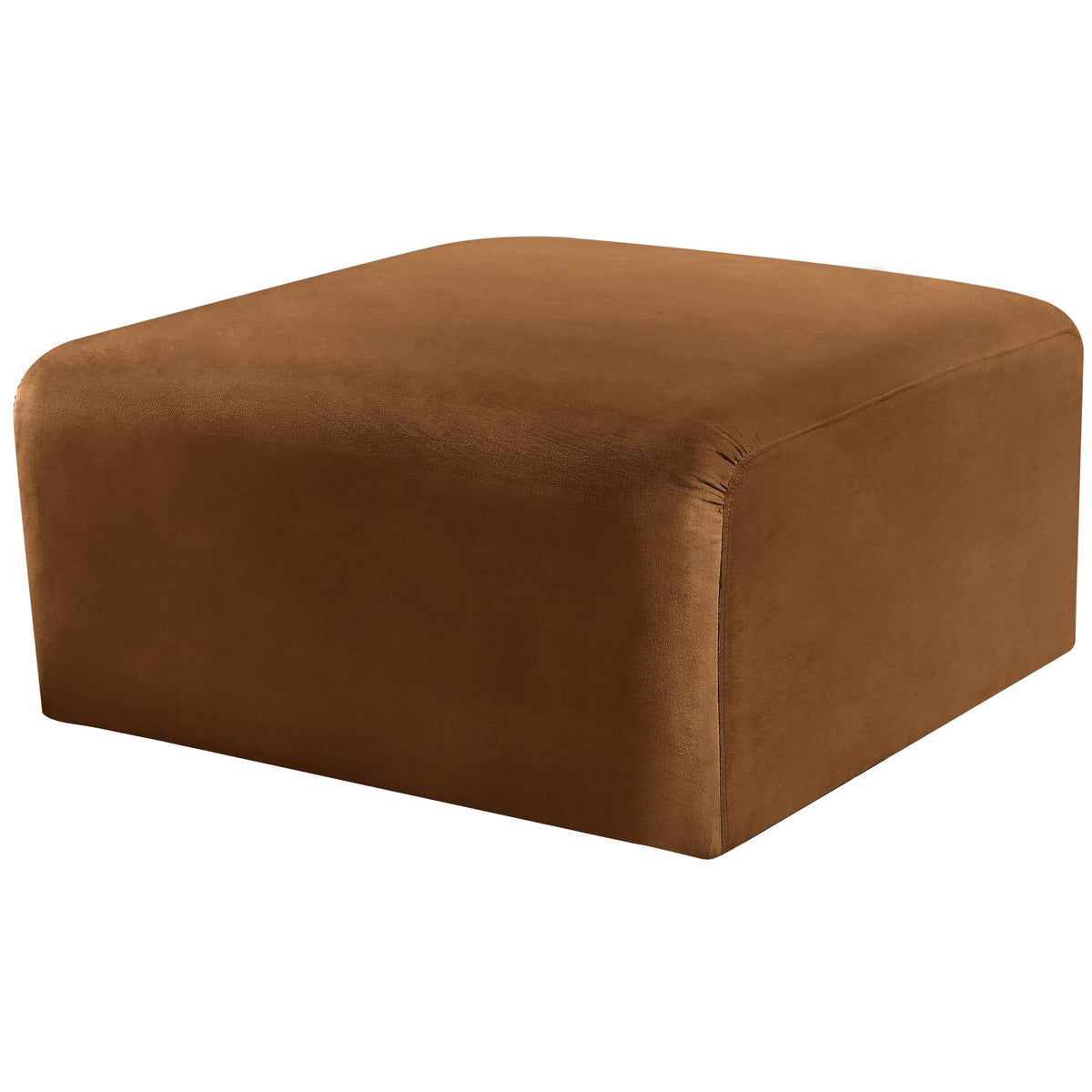 Meridian Arc Saddle Velvet Ottoman