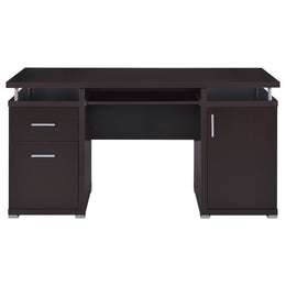 Tracy 55-inch 2-drawer Office Computer Desk Cappuccino