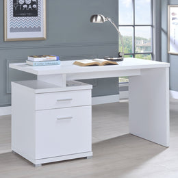Irving 47-inch 2-drawer Office Computer Desk Cappuccino