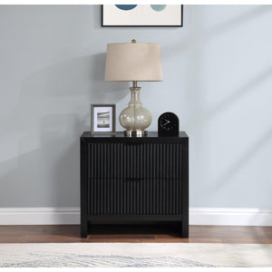 Meridian Fairfax Black Night Stand