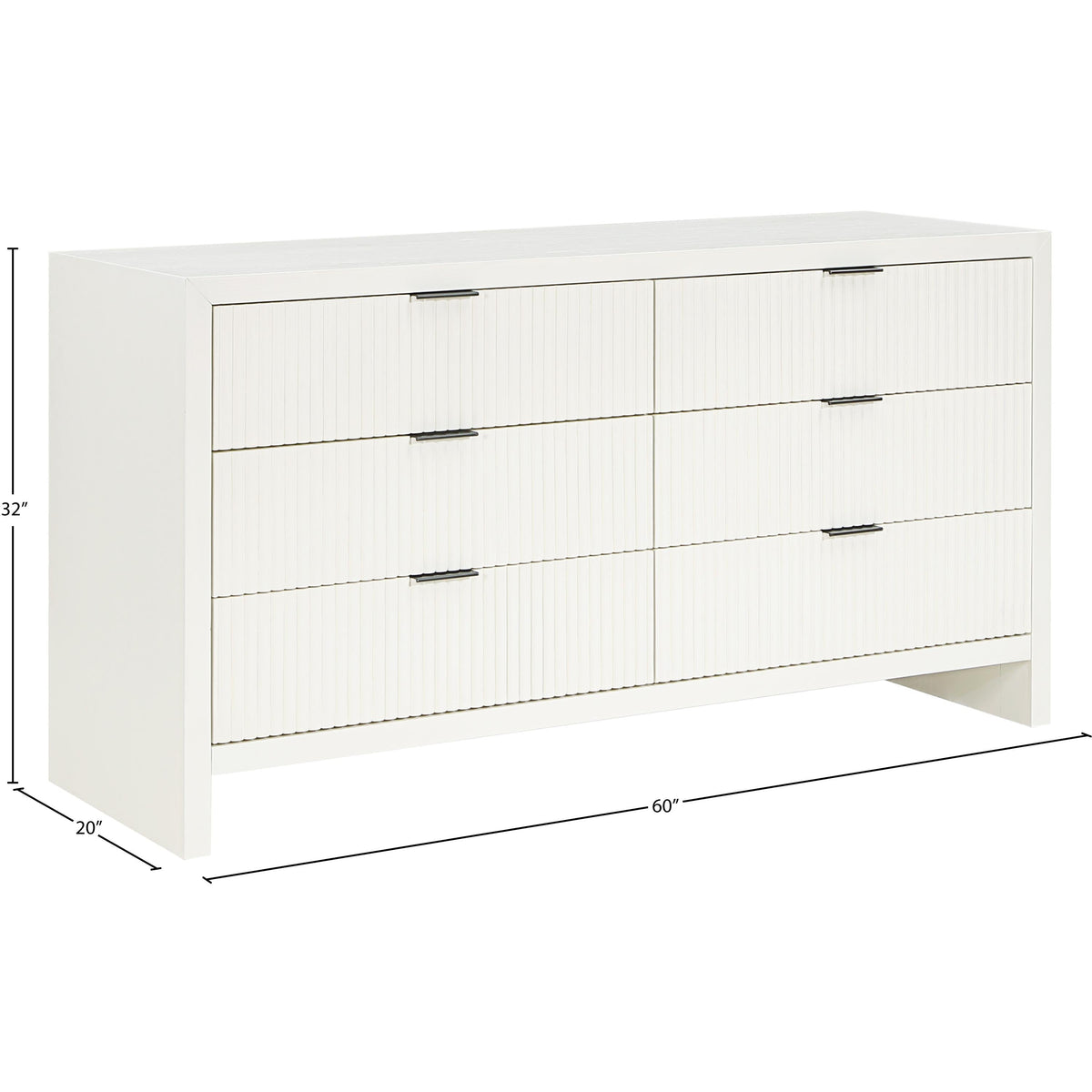 Meridian Fairfax Cream Dresser