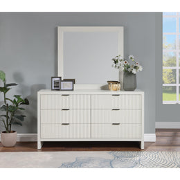 Meridian Fairfax Cream Mirror