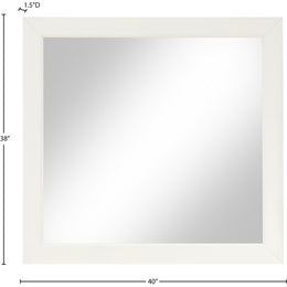 Meridian Fairfax Cream Mirror
