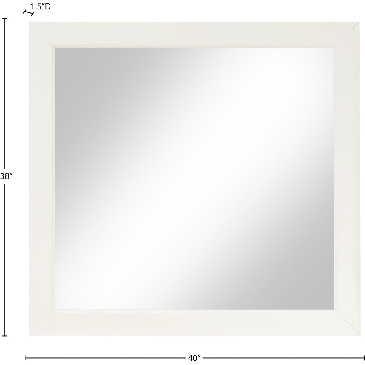 Meridian Fairfax Cream Mirror
