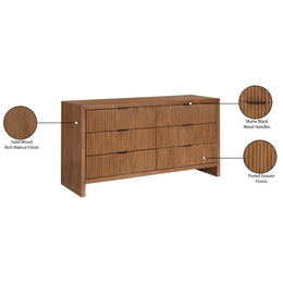 Meridian Fairfax Walnut Dresser