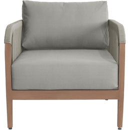 Meridian Maui Grey Water Resistant Fabric Outdoor Patio Chair