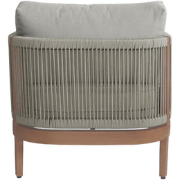 Meridian Maui Grey Water Resistant Fabric Outdoor Patio Chair