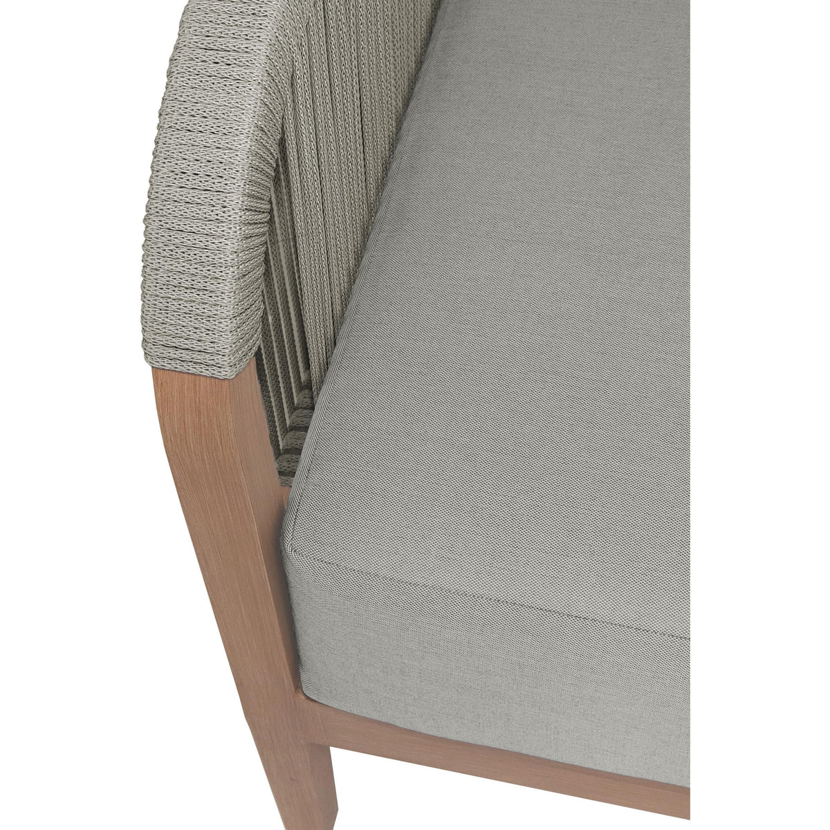 Meridian Maui Grey Water Resistant Fabric Outdoor Patio Chair