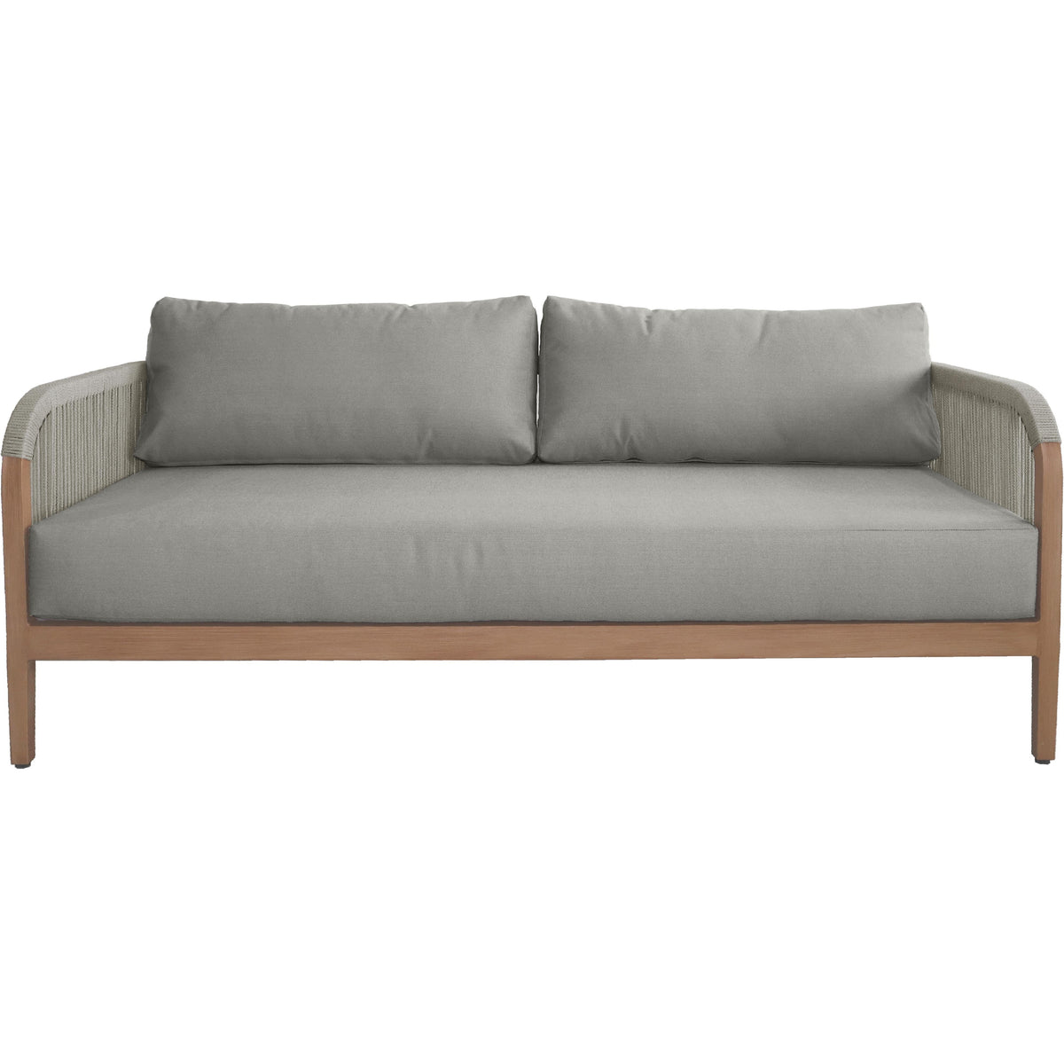 Meridian Maui Grey Water Resistant Fabric Outdoor Patio Loveseat