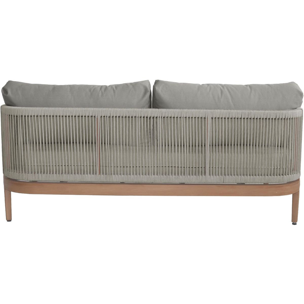 Meridian Maui Grey Water Resistant Fabric Outdoor Patio Loveseat