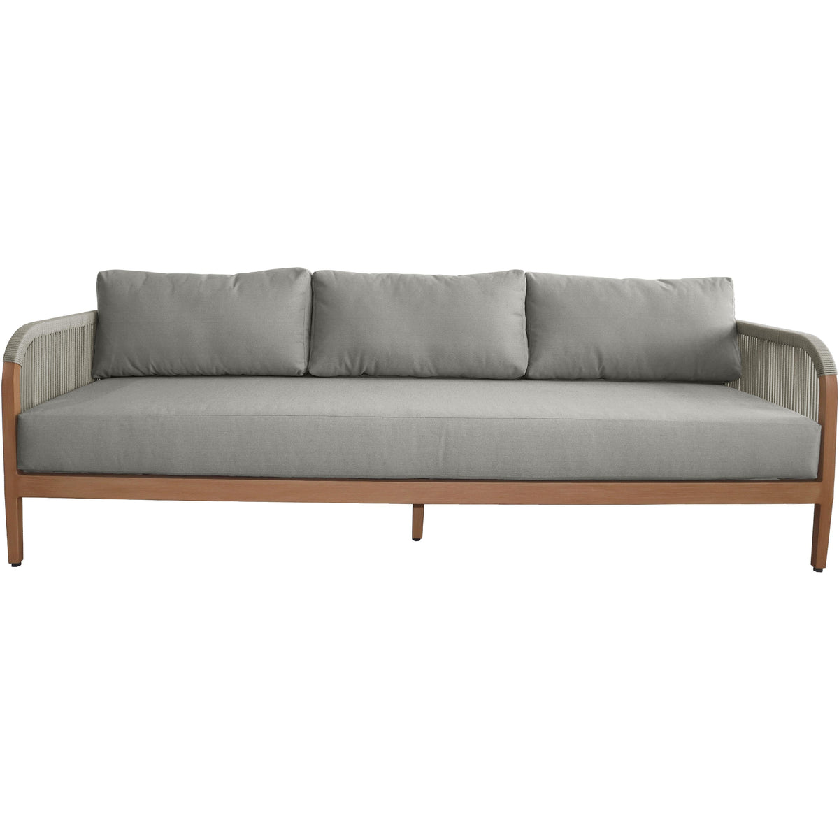Meridian Maui Grey Water Resistant Fabric Outdoor Patio Sofa