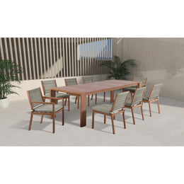 Meridian Maui Grey Water Resistant Fabric Outdoor Patio Dining Arm Chair