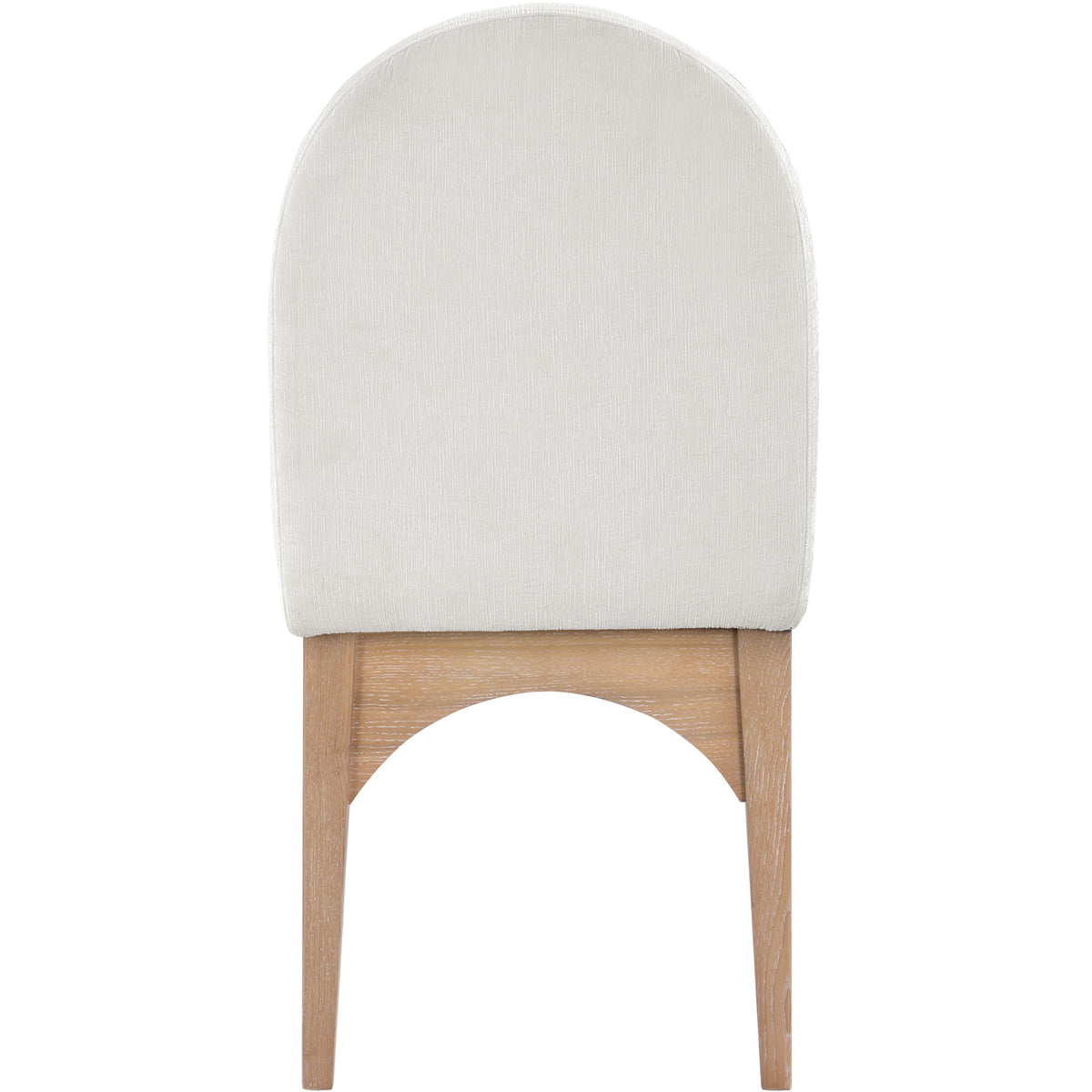 Meridian Waldorf Cream Chenille Fabric Dining Chair