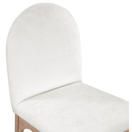 Meridian Waldorf Cream Chenille Fabric Dining Chair