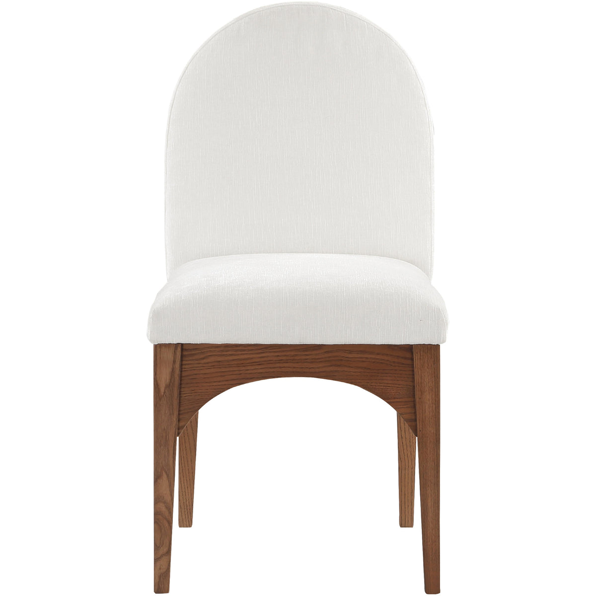Meridian Waldorf Cream Chenille Fabric Dining Chair