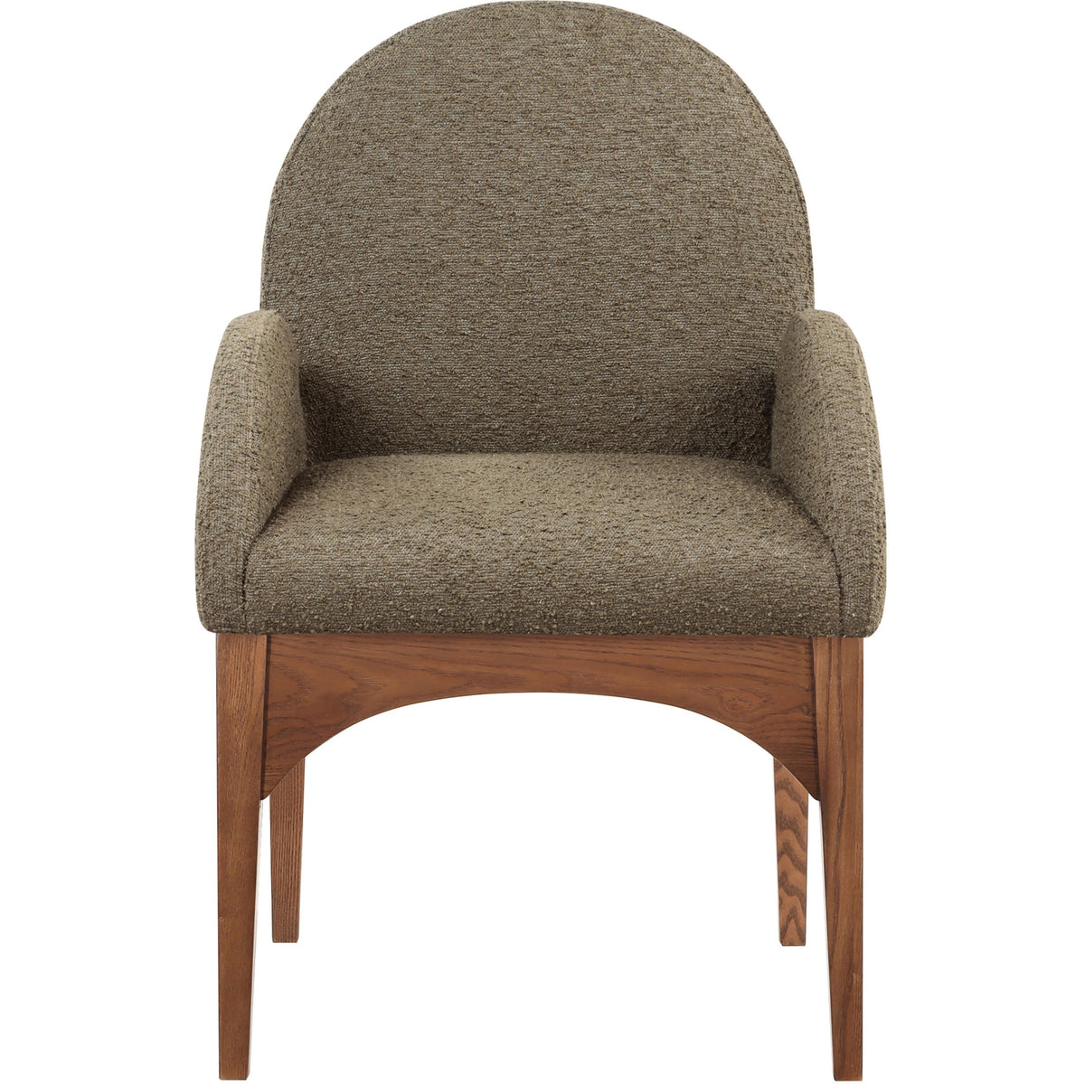 Meridian Waldorf Olive Boucle Fabric Dining Chair