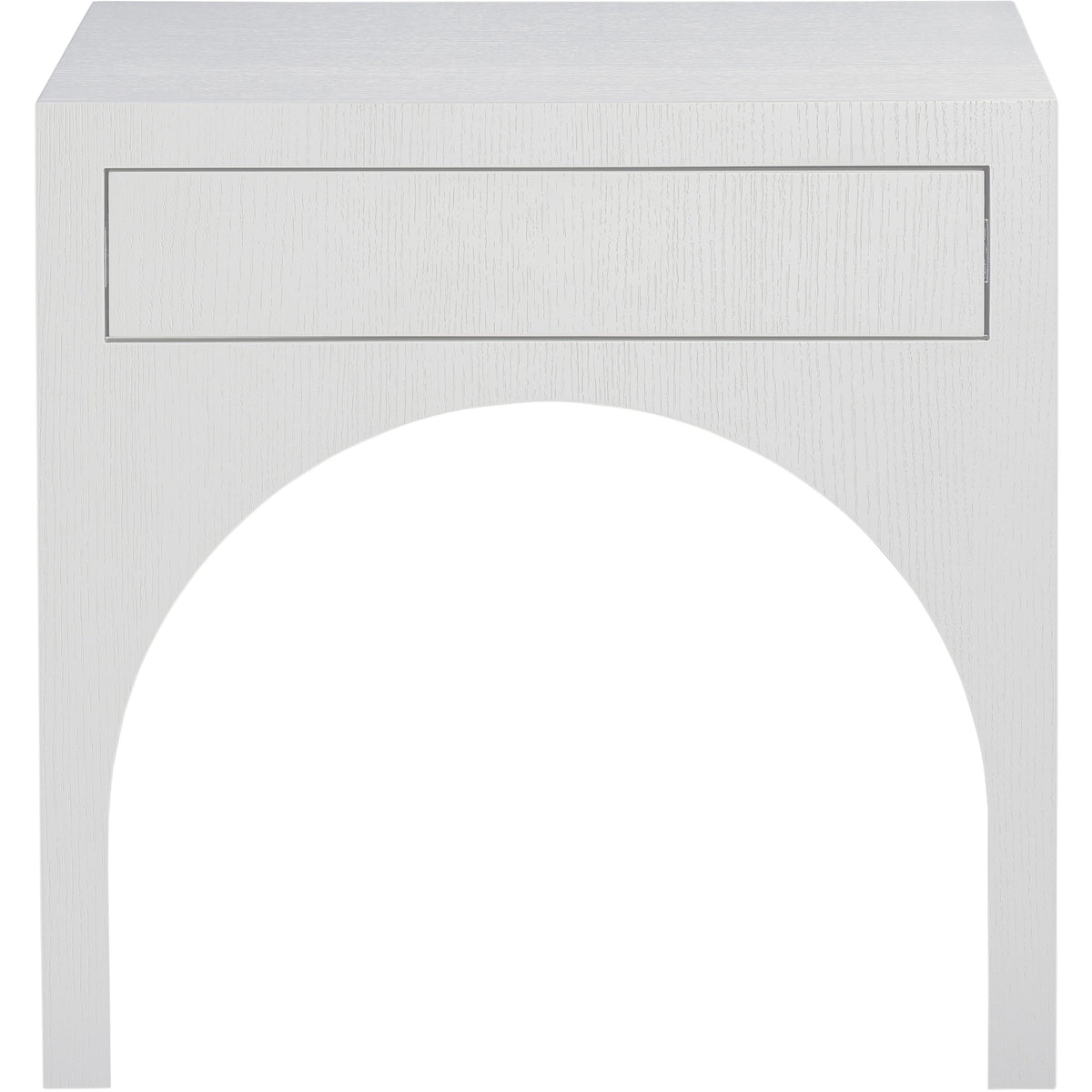 Meridian August White Night Stand