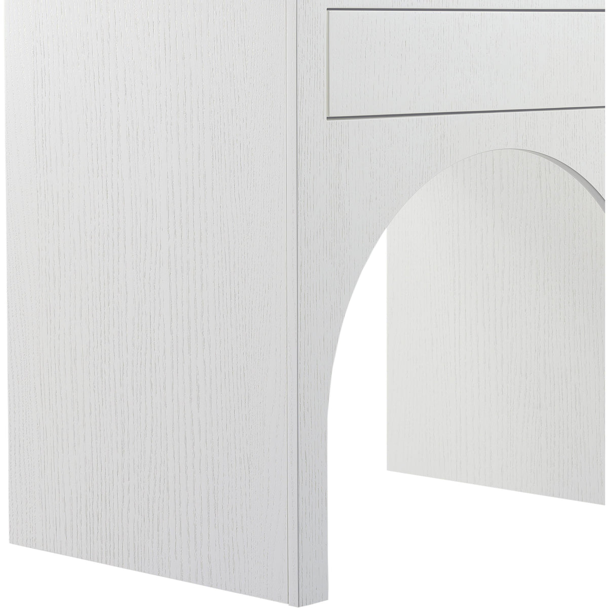 Meridian August White Night Stand