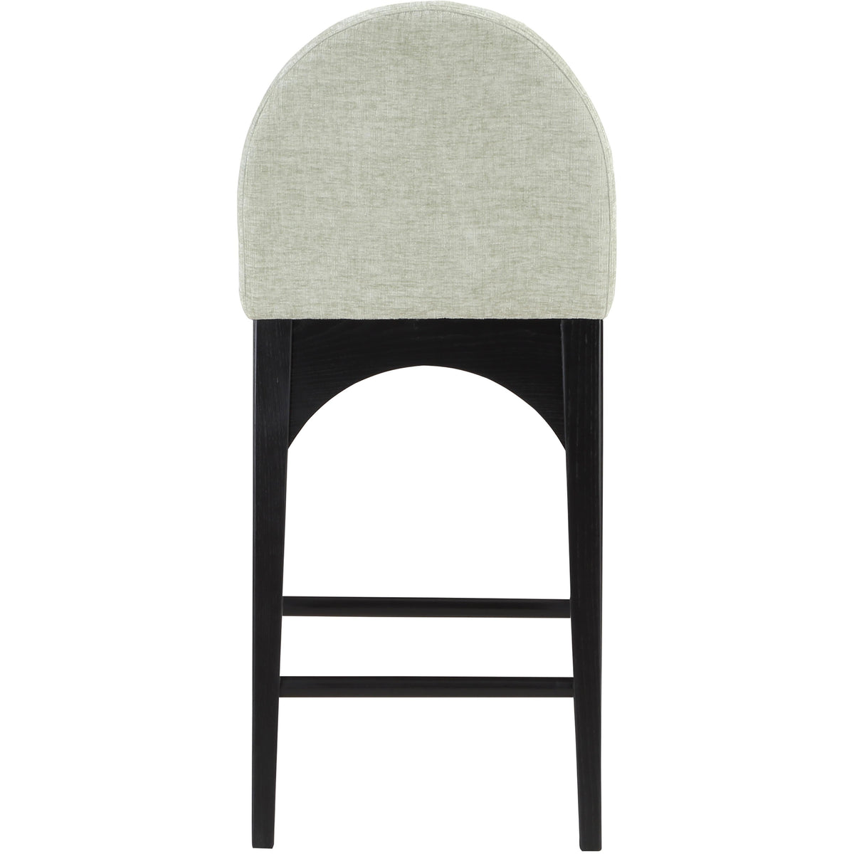 Meridian Waldorf Mint Chenille Fabric Stool