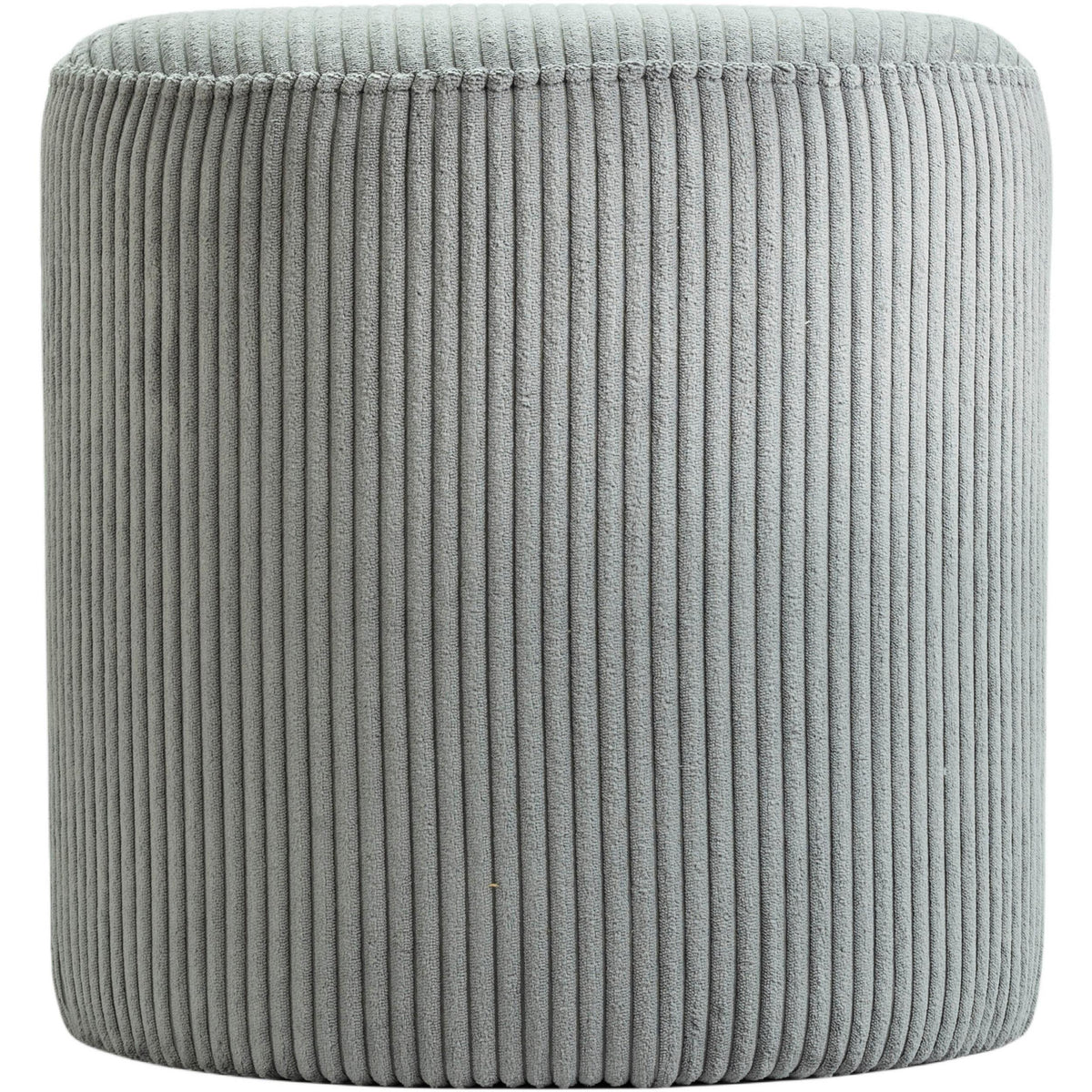 Meridian Roy Grey Microsuede Fabric Ottoman/Stool