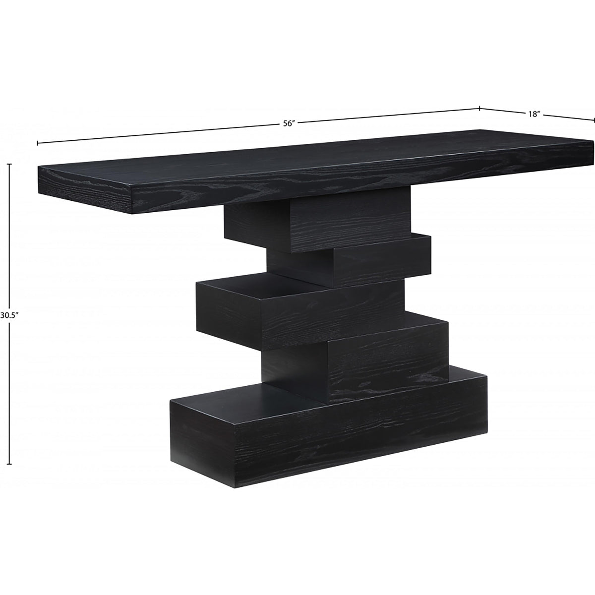 Meridian Westmount Black Console Table