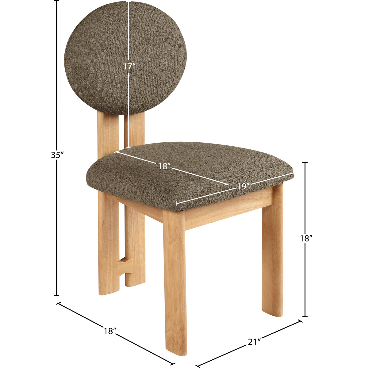 Meridian Napa Olive Dining Chair