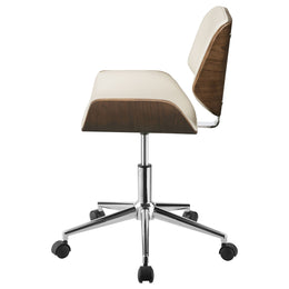 Addington Upholstered Adjustable Office Desk Chair Black