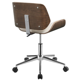 Addington Upholstered Adjustable Office Desk Chair Black