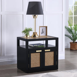 Meridian Cole Black Night Stand