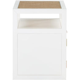 Meridian Cole White Night Stand